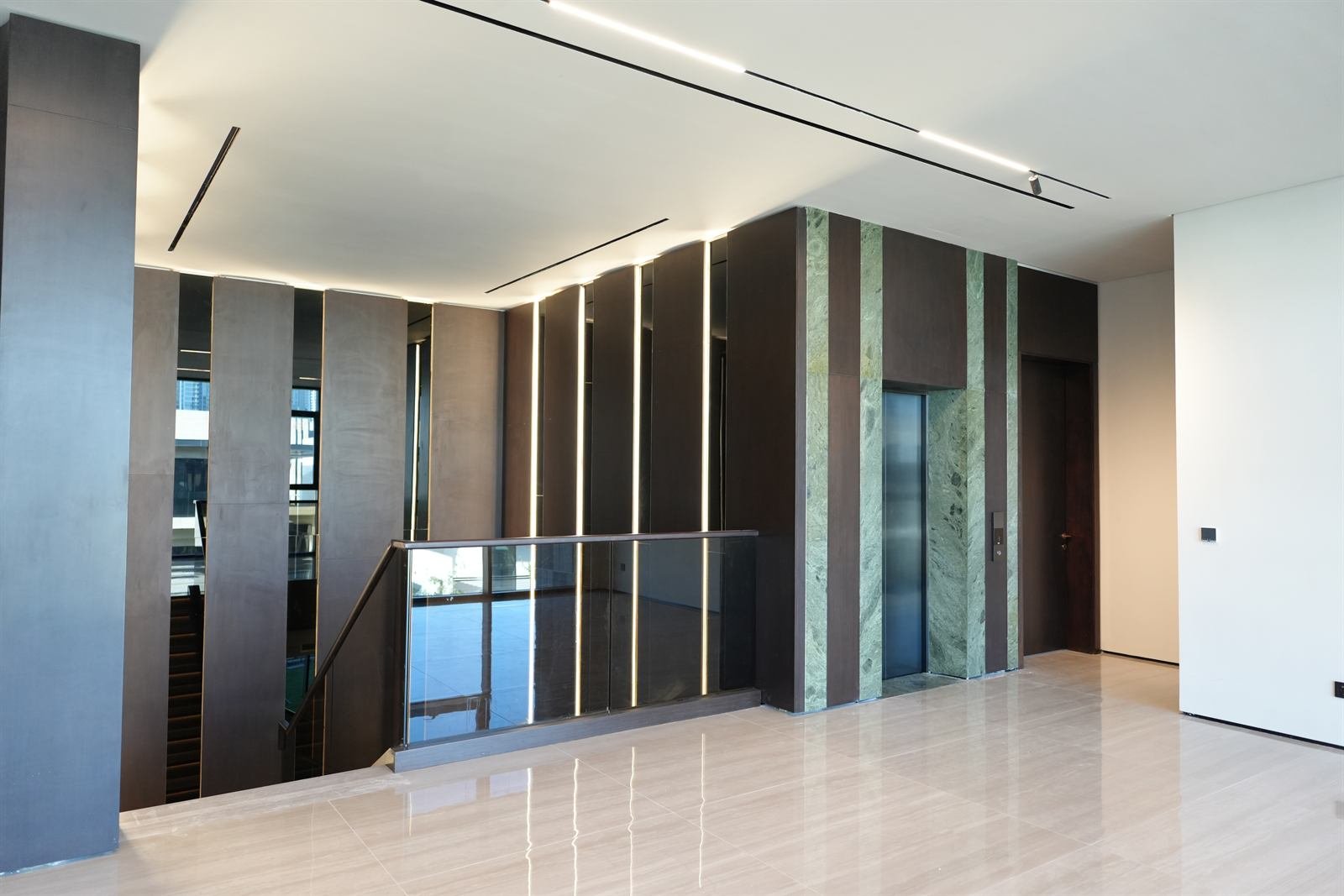 Commercial fit-out project mid-construction in Dubai