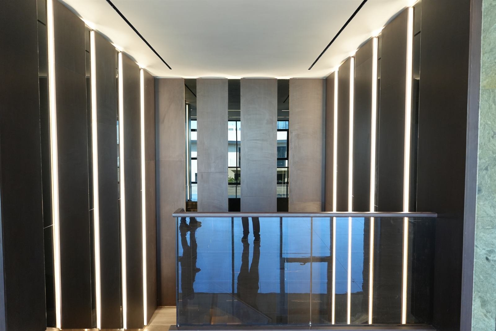Commercial ceiling and wall cladding fit-out