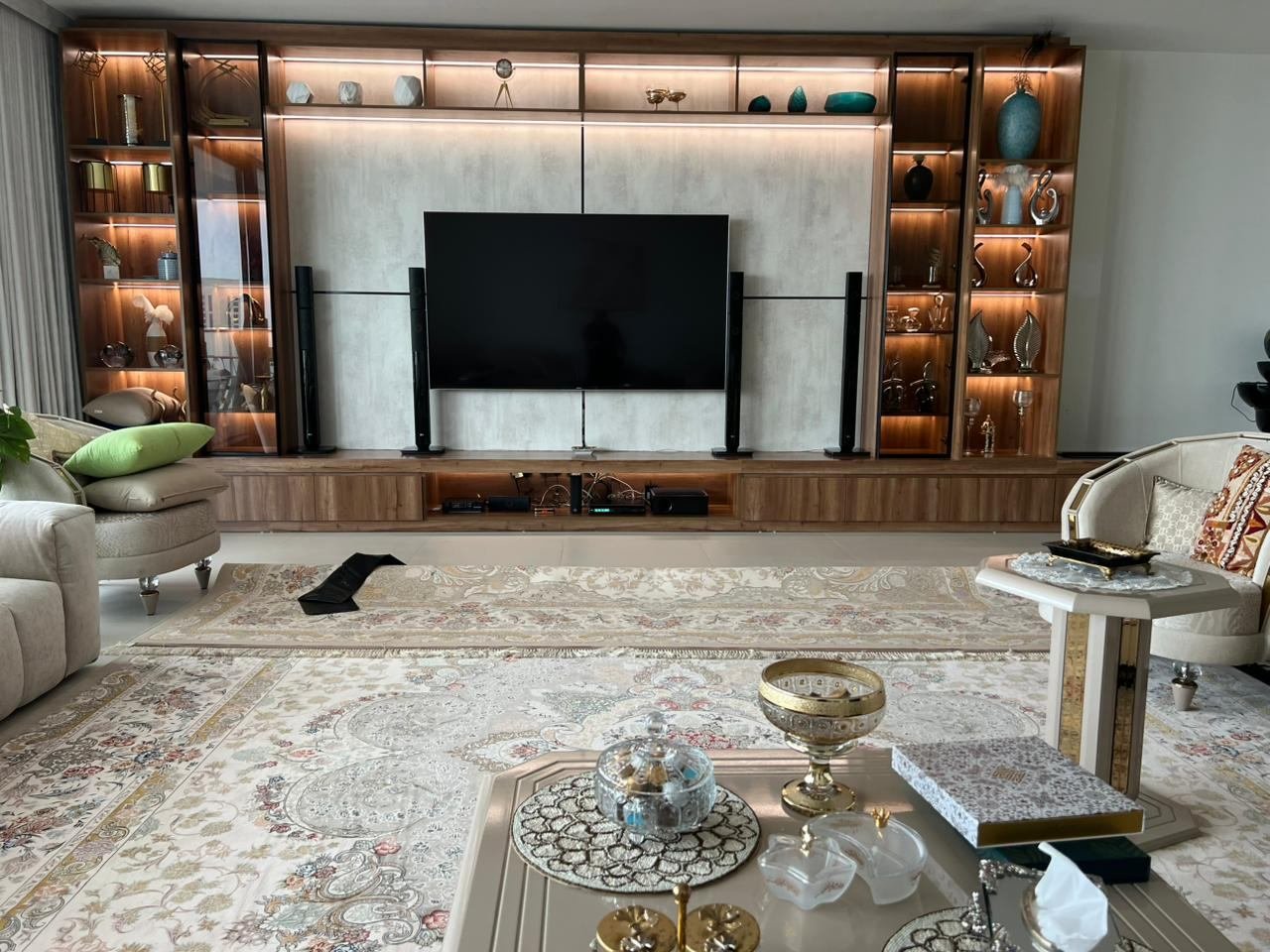 Complete living room fit-out with custom TV unit